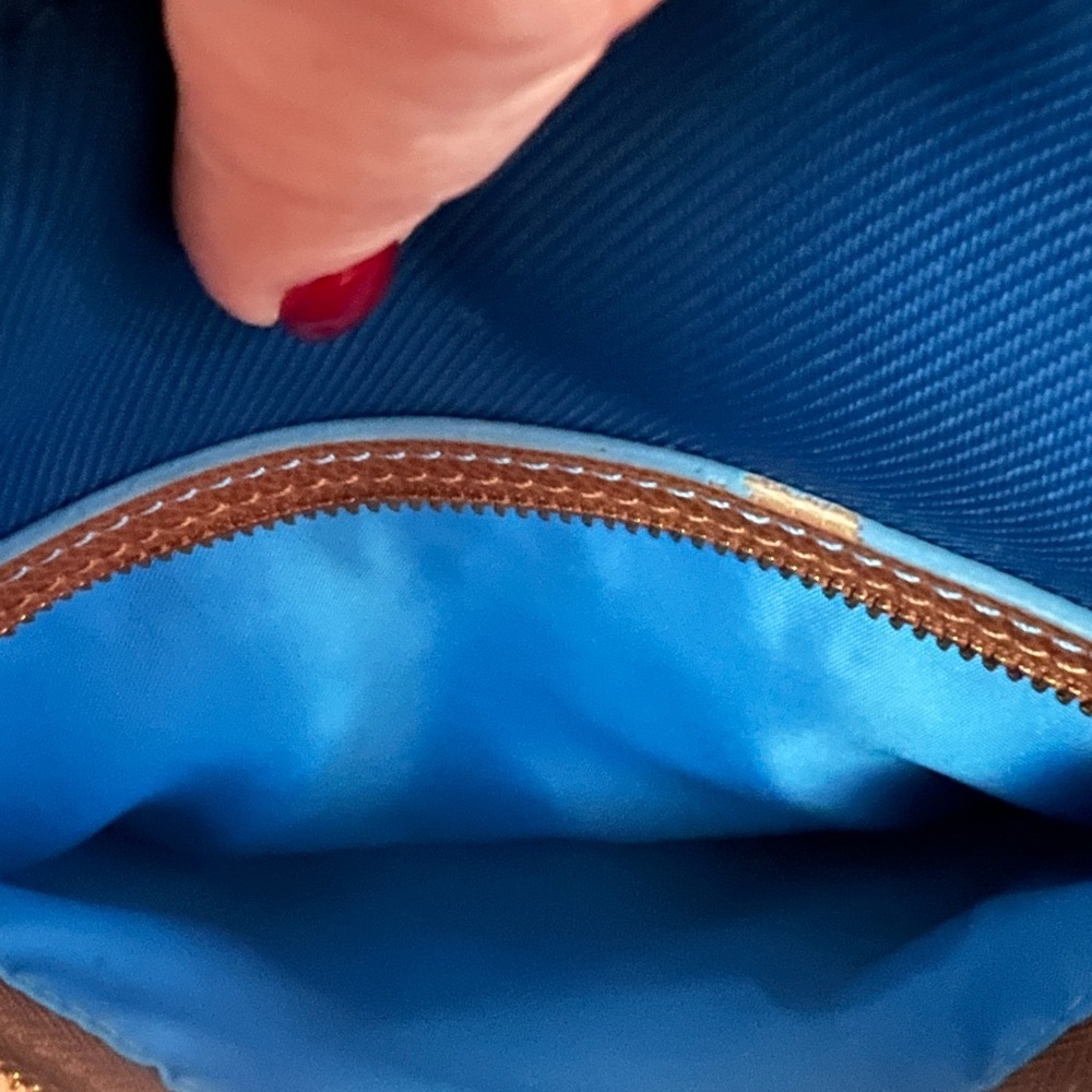 Coach Sawyer Crossbody Bag in Blue and Tan - Picture 12 of 15